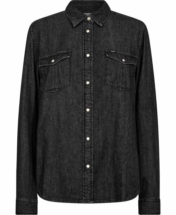 REGULAR_WESTERN_SHIRT BLACK_DARKS