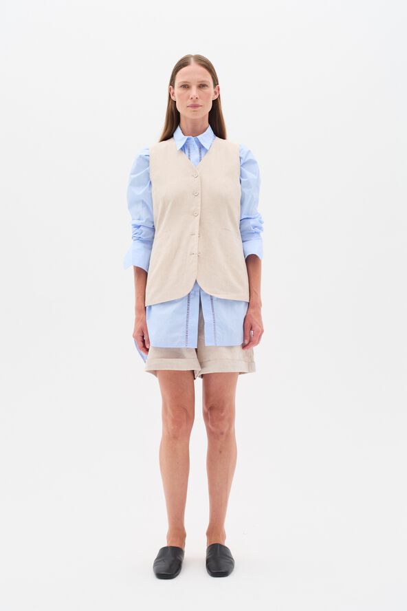 FaridaIW Linen Waistcoat