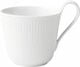 White Fluted kopp med högt handtag 33 cl