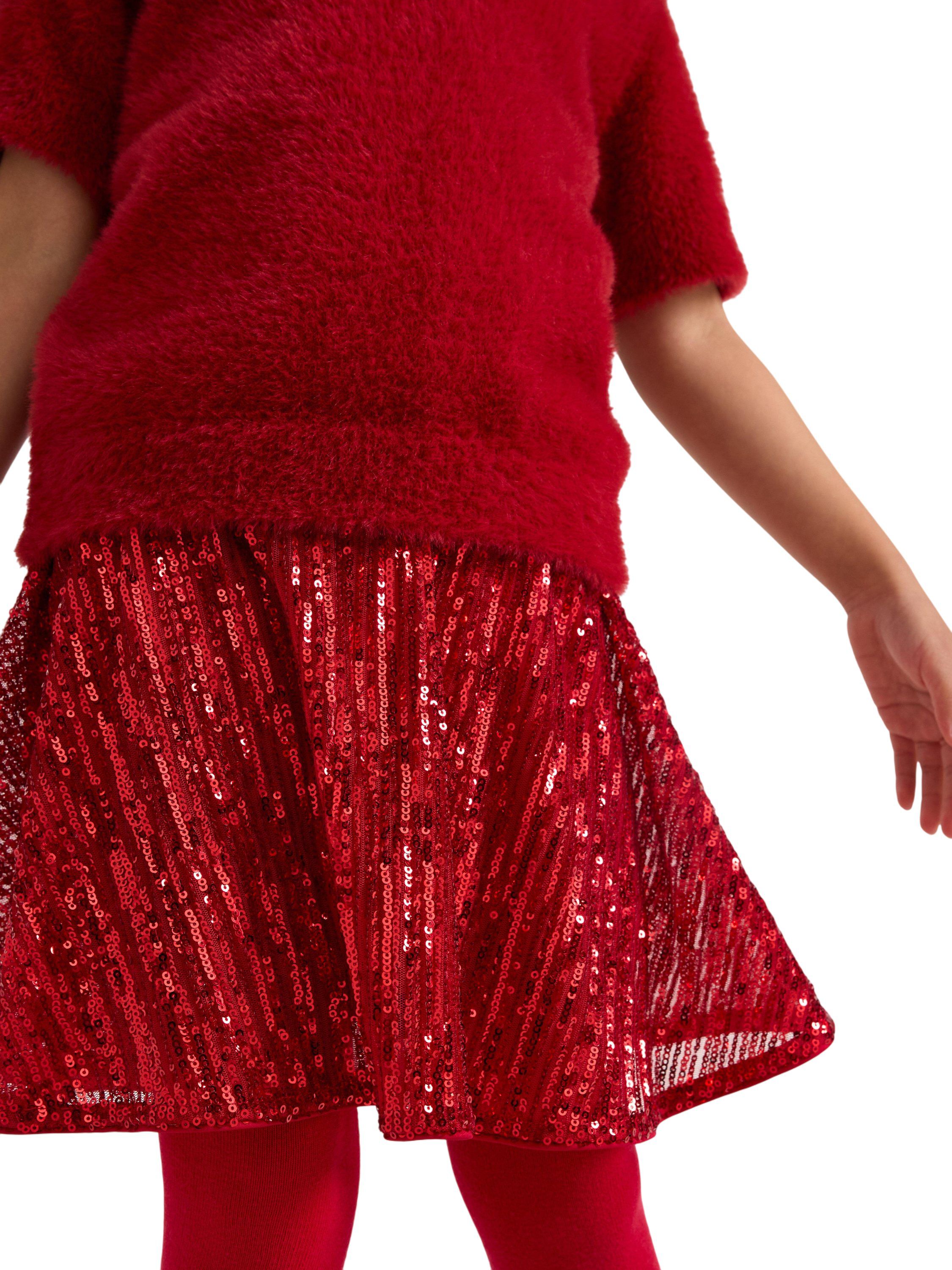 Flared skirt with sequins.