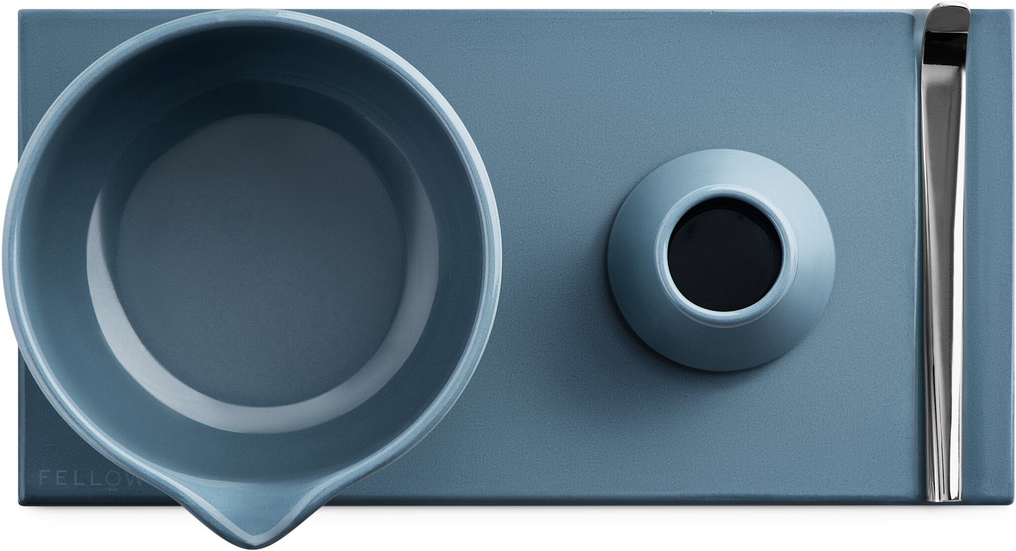 Matcha Set Hazy Blue Matching Ceramic Bowl