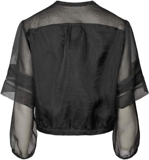 Organza layer shirt jacket - Everly