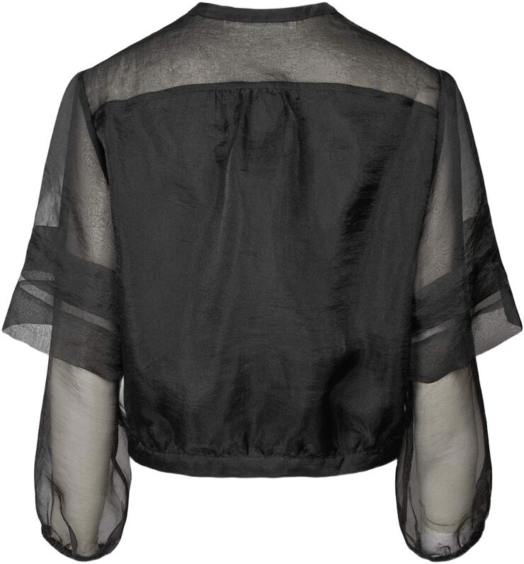 Organza layer shirt jacket - Everly