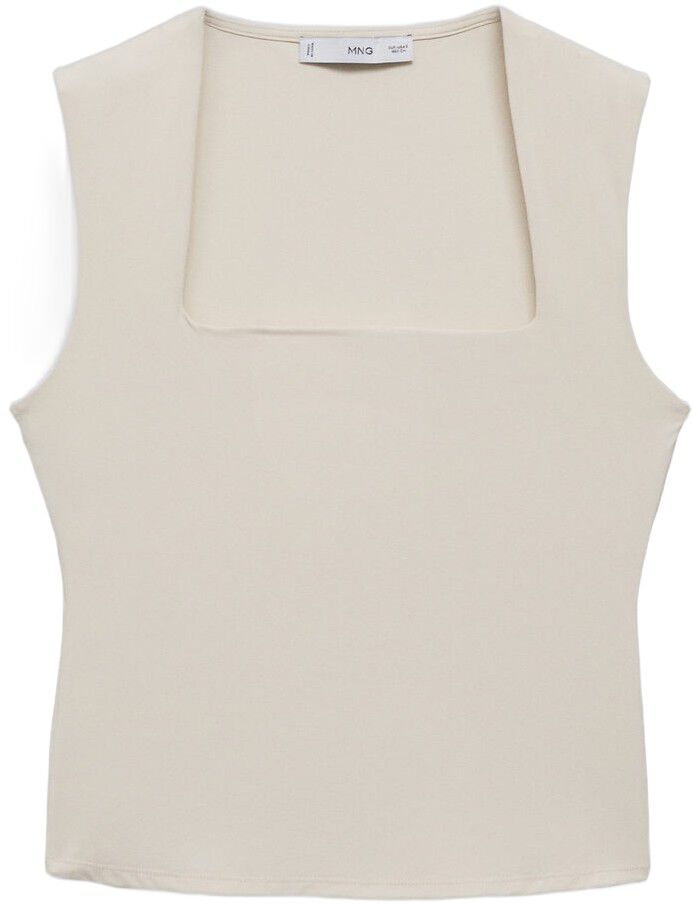 Fitted top with wide straps
