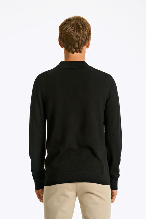 Ecovero L/S zip polo