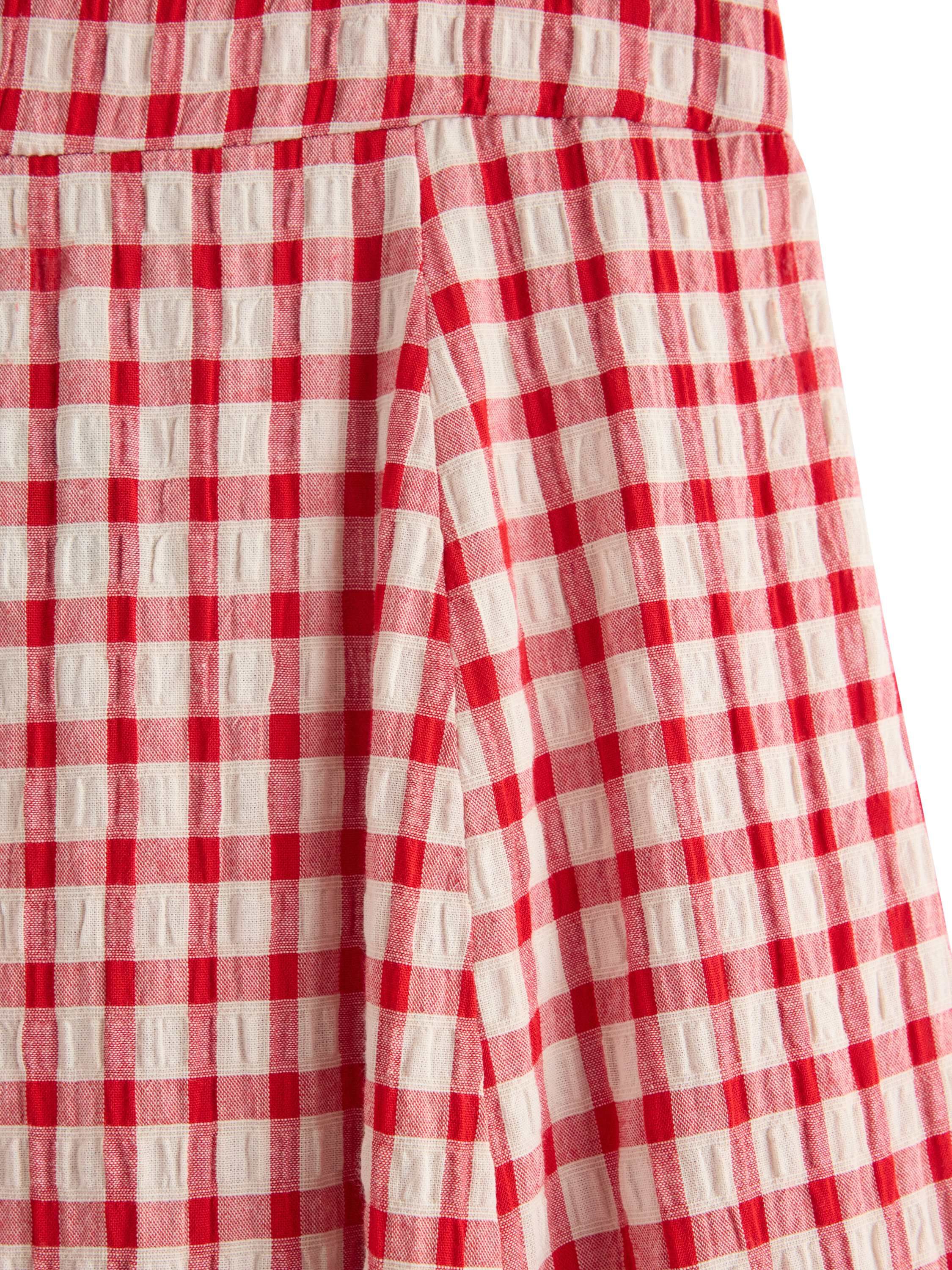 Woven midi dress with open back and