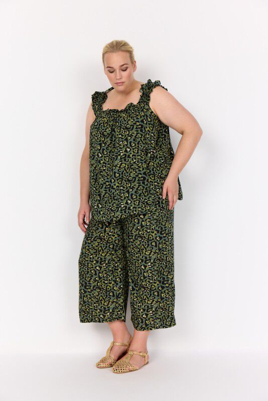 Curvy WA-MELINA 1 Top M&oslash;rkegr&oslash;n