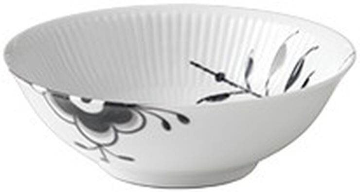 Black Fluted Mega 35 cl skål