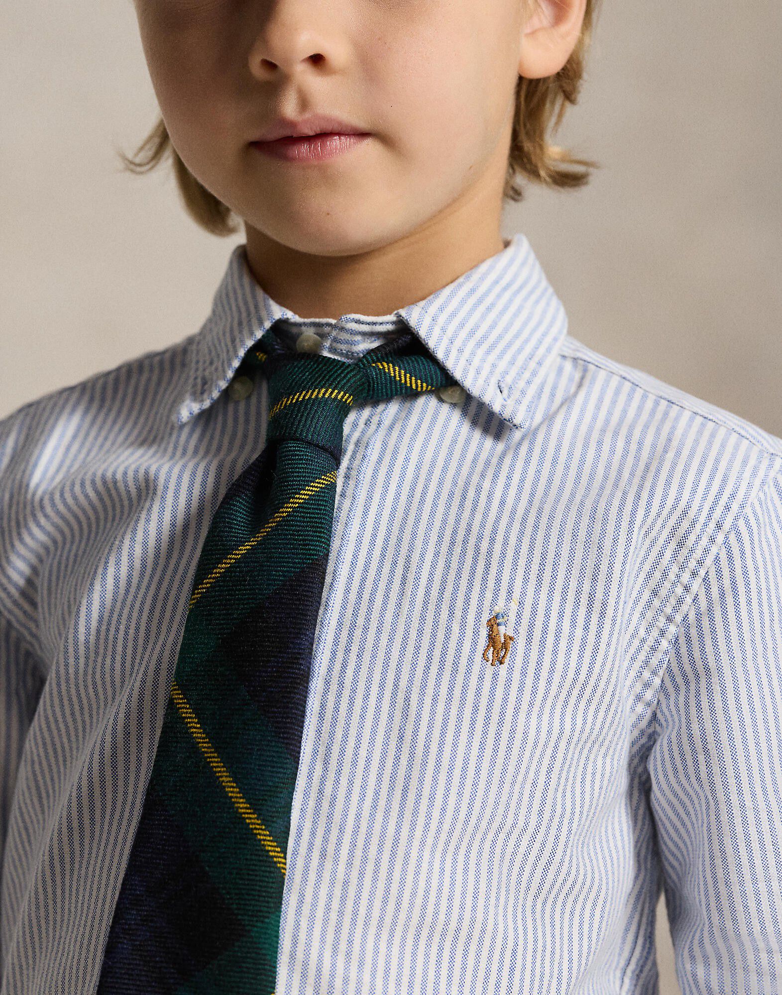 STRIPE OXFORD-LS BD-TP-SHT