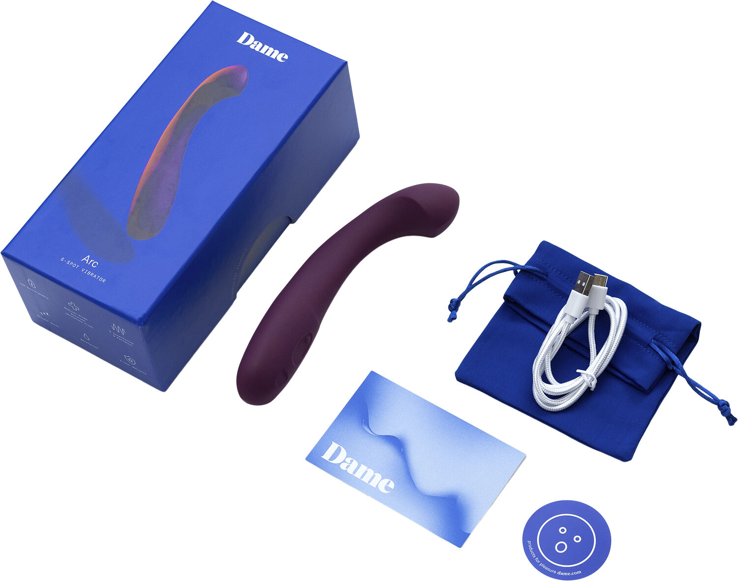 Dame Products - Arc G-Spot Vibrator Berry
