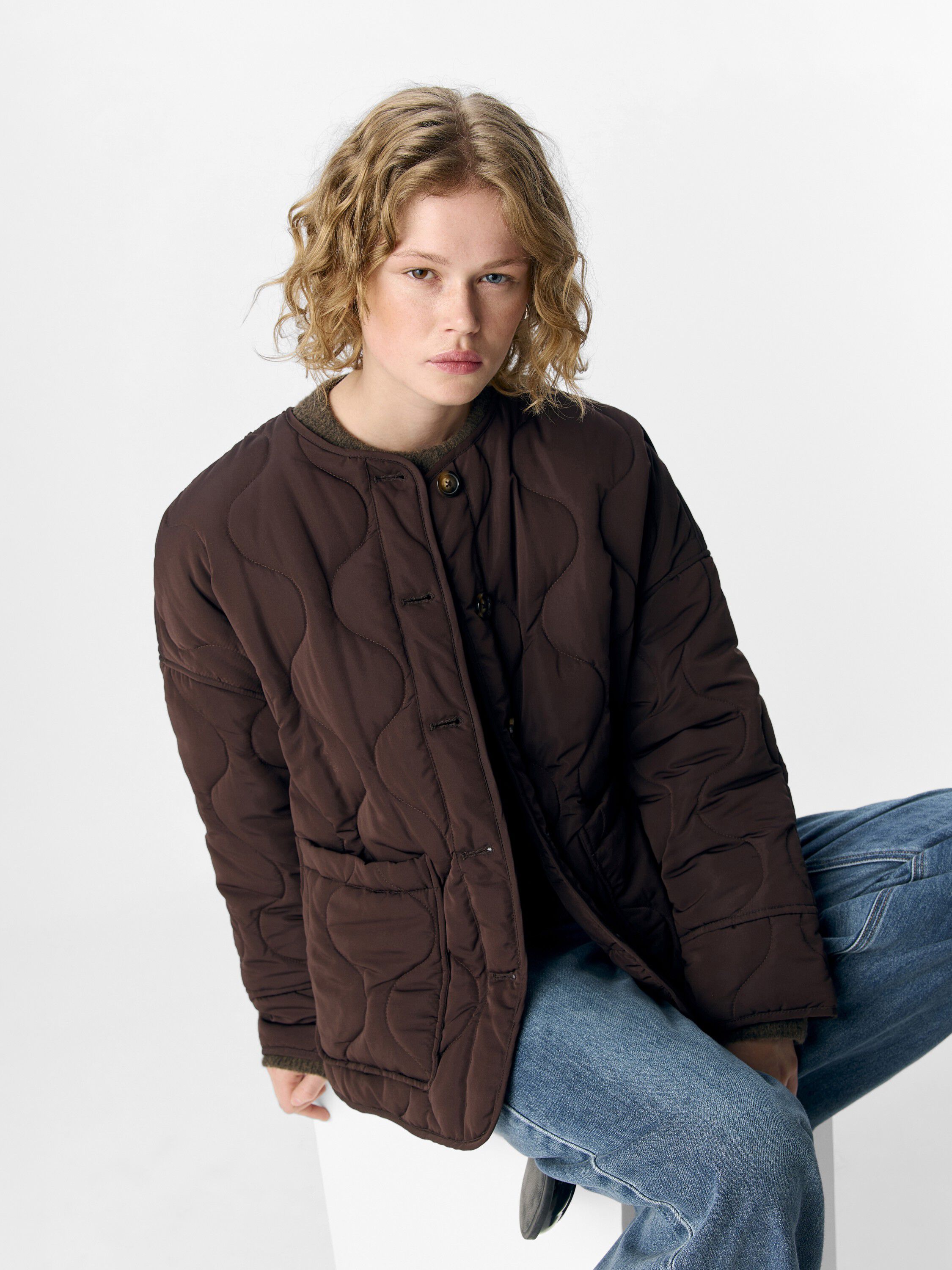 Objallie Ls Lo Quilted Jacket Noos