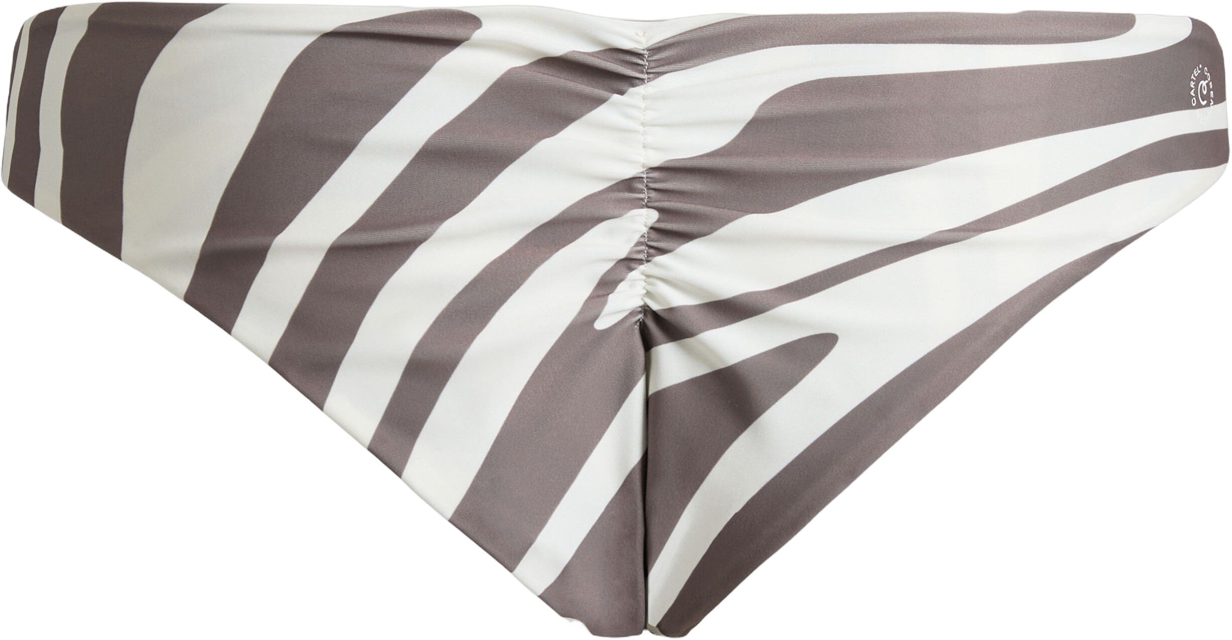 Batur rynket bikini underdel - Zebra Print Hazel