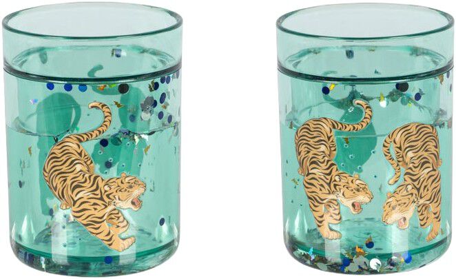 2 PACK GLITTER CUPS