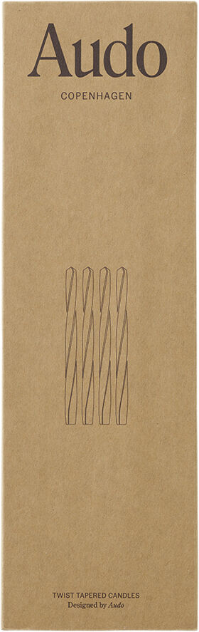 Twist Tapered Candle, H30, Warm, Se