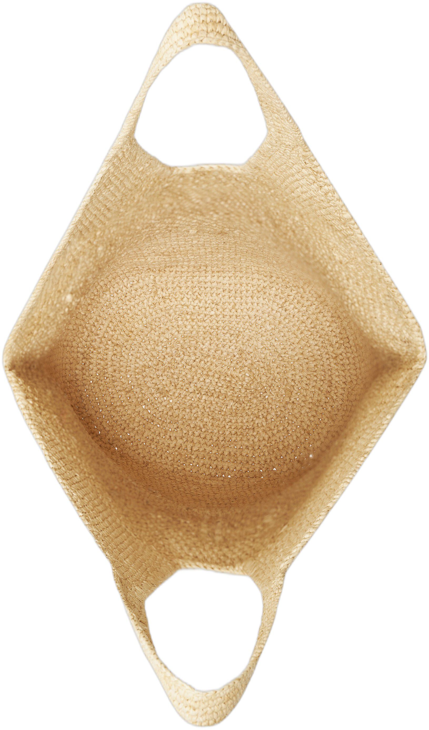 LEAH LOGO HOBO RAPHIA - NATURAL