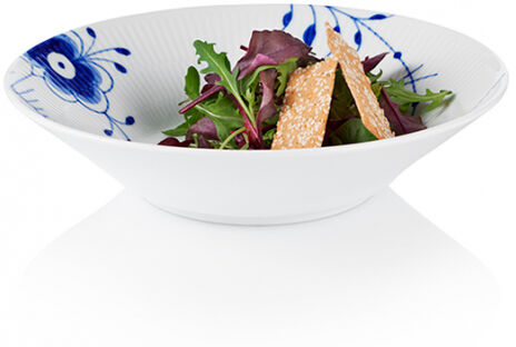Blue Fluted Mega djup 24 cm tallrik dekor nr. 2