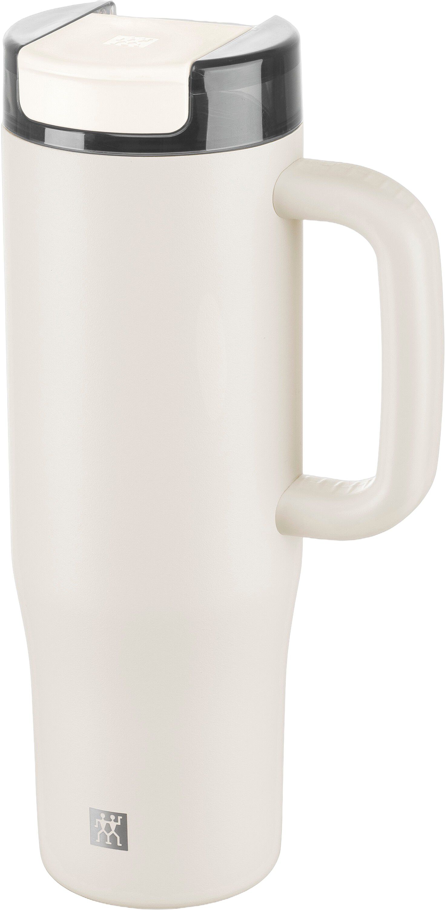 Termosmugg med sugr&ouml;r, 900 ml, Rostfritt st&aring;l, Gr&auml;ddf&auml;rgad