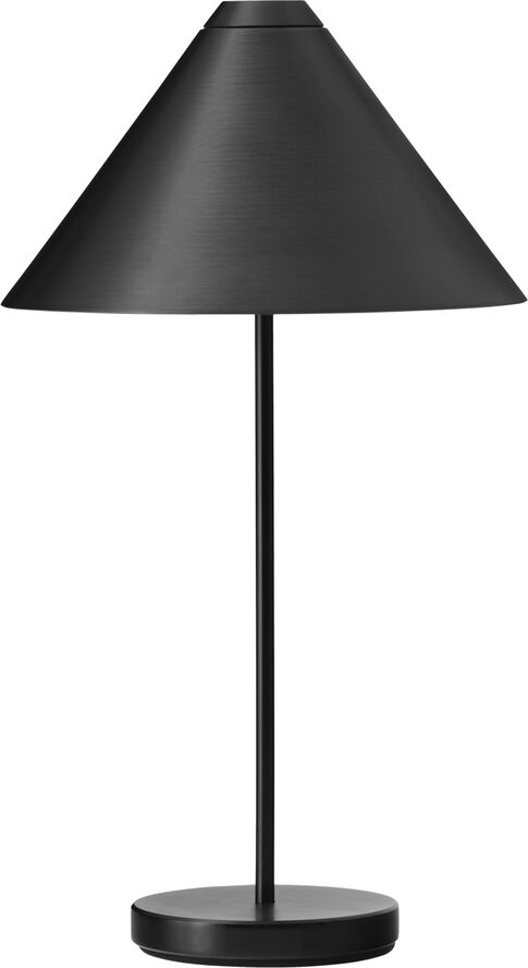 Brolly Portable Table Lamp, Steel Black