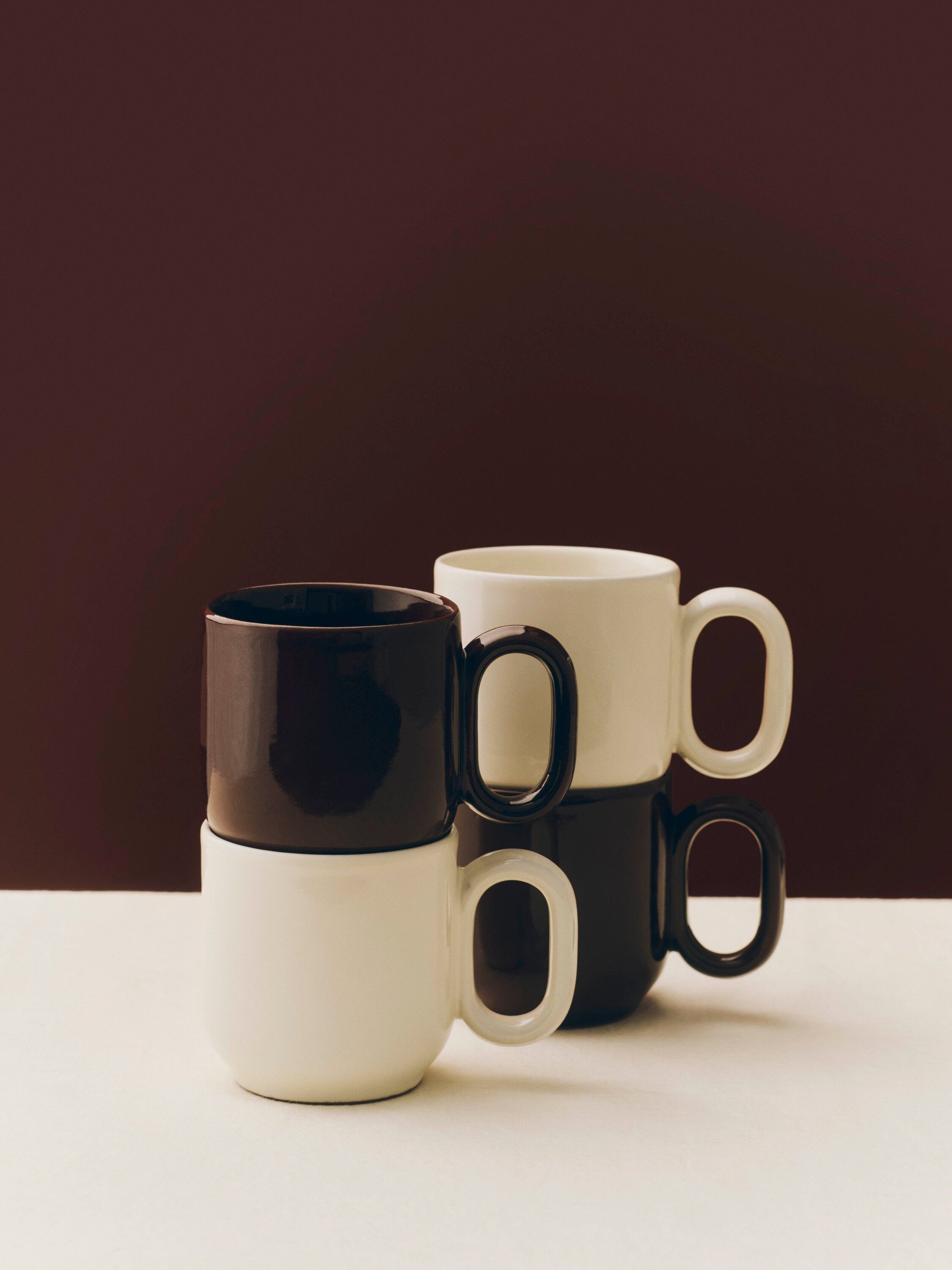 Barro Cup-Set of 2-Burgundy