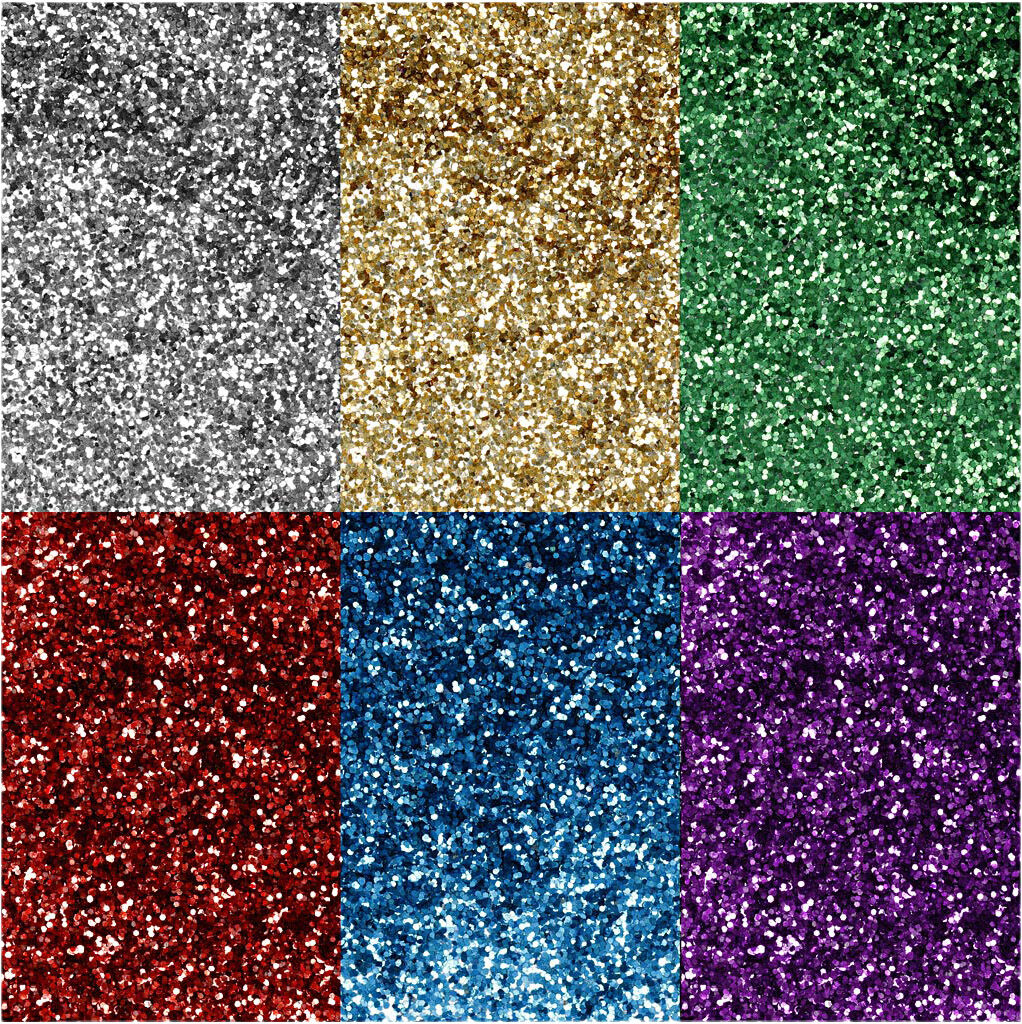 Bio-glimmer, ass. farver, 6x7ml.