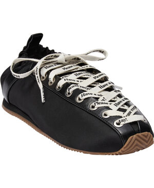 Lace Up Sporty Ballerina Nylon