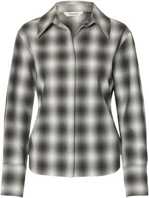 SLFMAYA SLIM LS CHECKED SHIRT EX