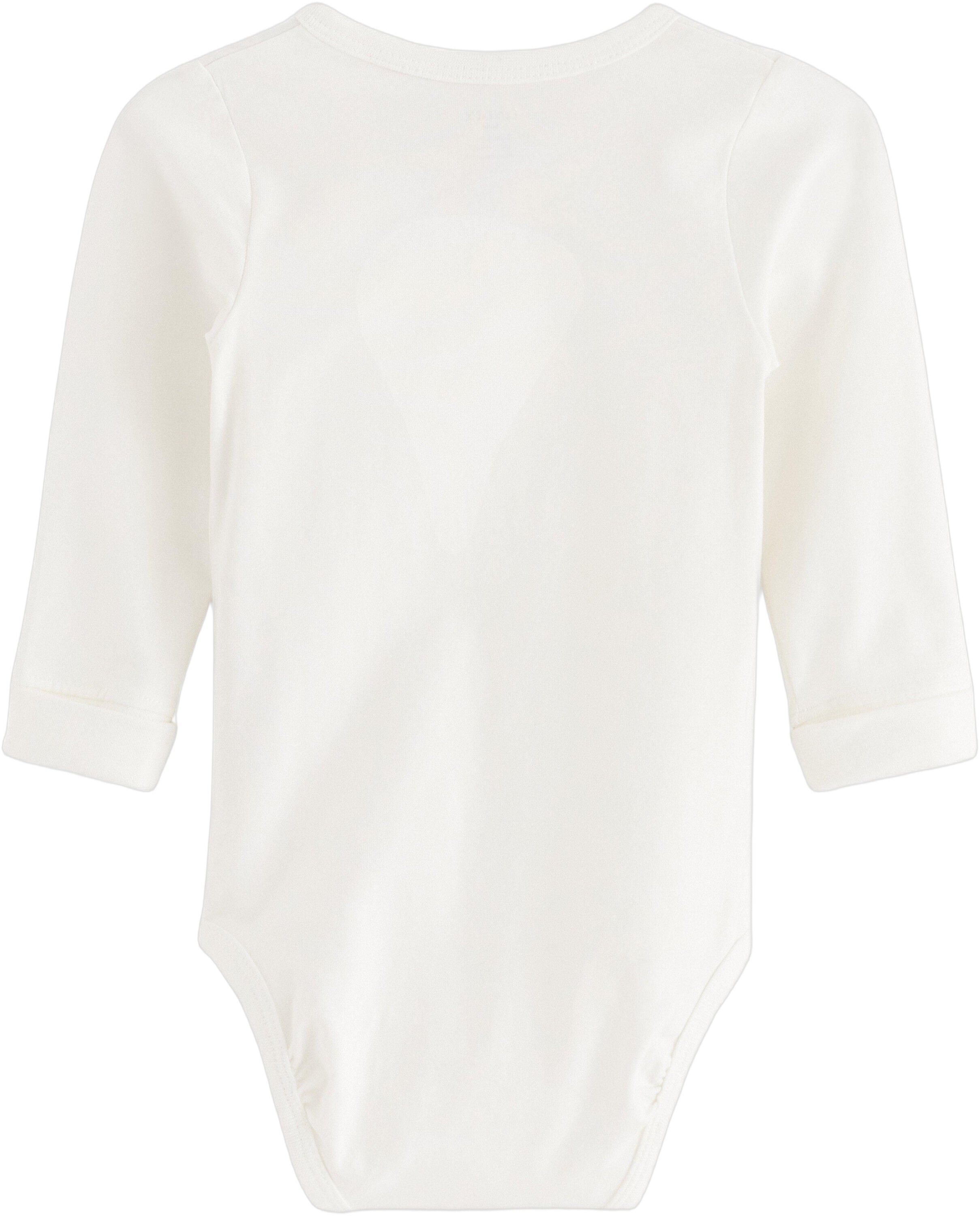 Cotton jersey wrap bodysuit with lo