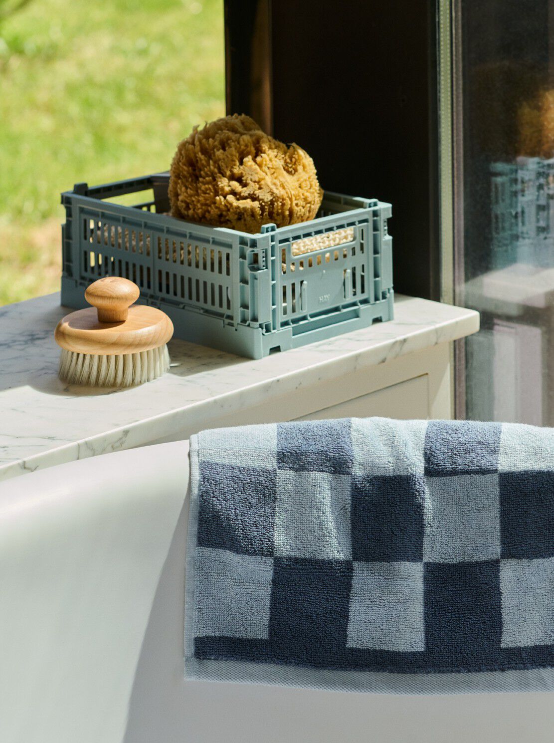HAY Colour Crate Mini-Set of 2-Dusty blue