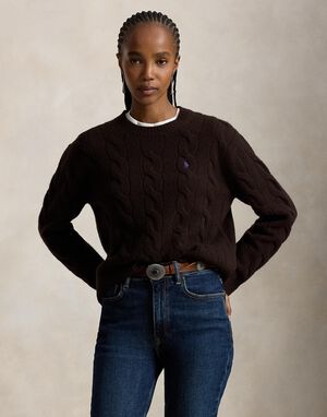 Cable-Knit Wool-Cashmere Sweater