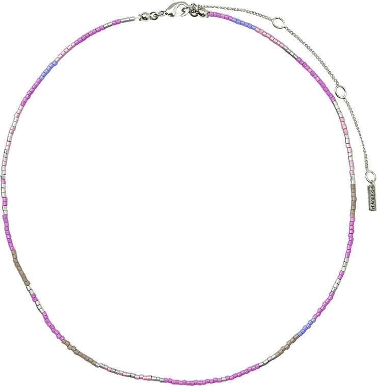 ALISON necklace purple, silver-plated
