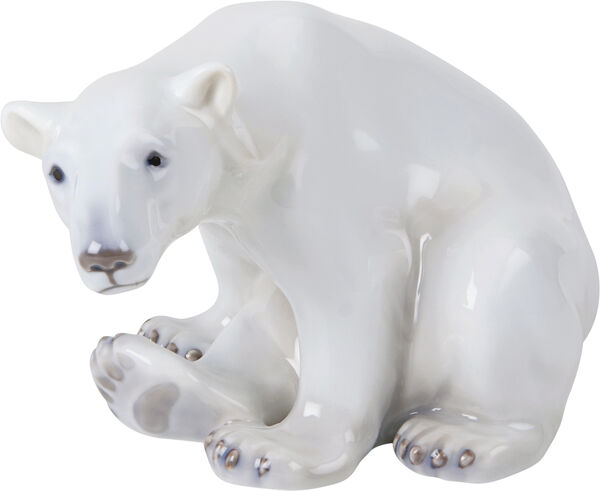 Figurine Isbjørn, siddende 12 cm
