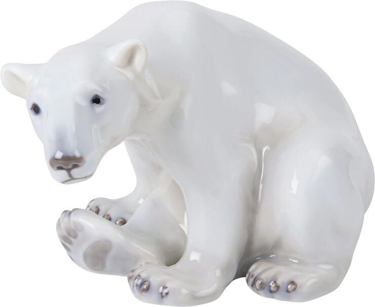 Figurine Isbjørn, siddende 12 cm