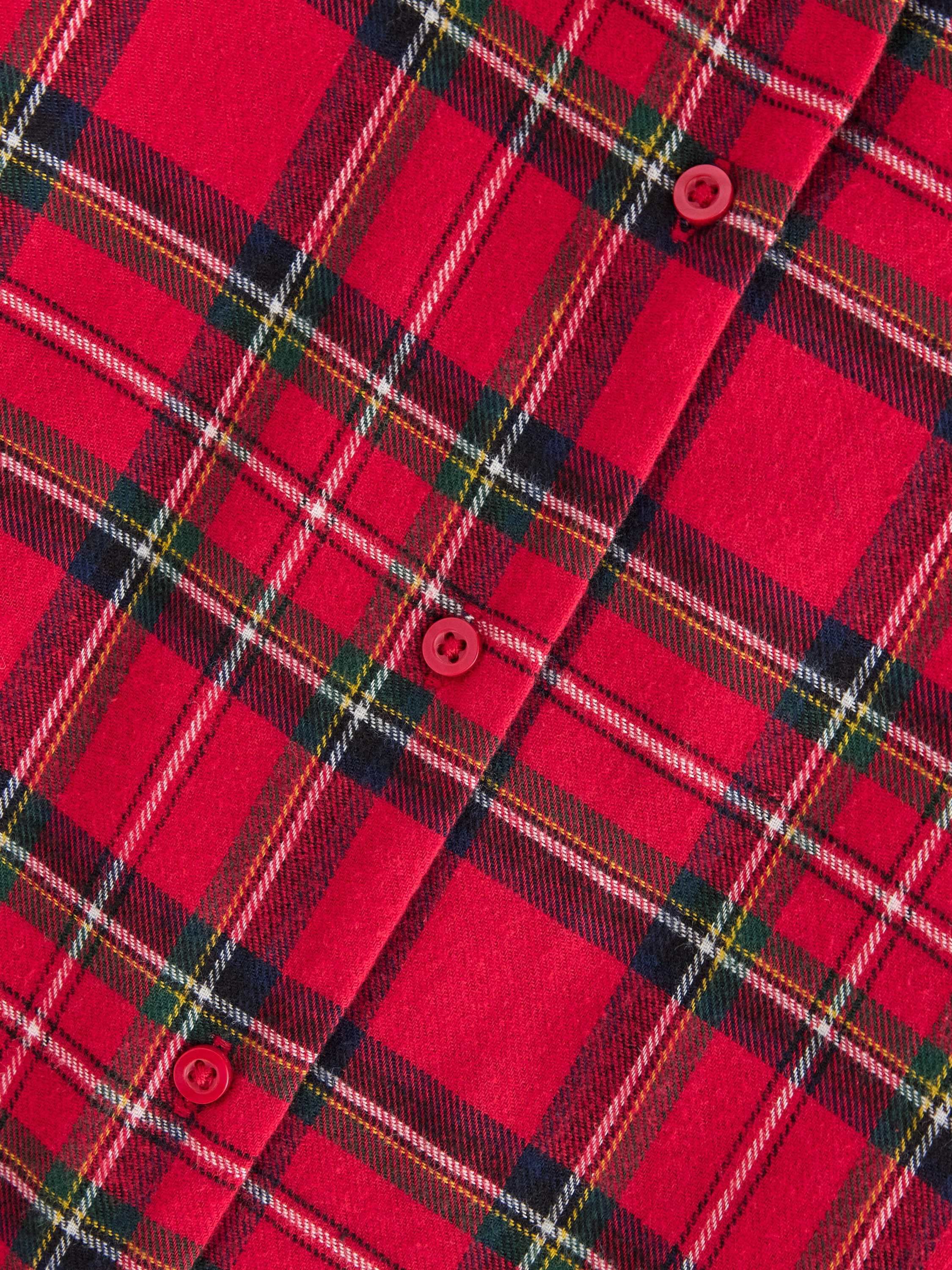 Classic night shirt in flannel with