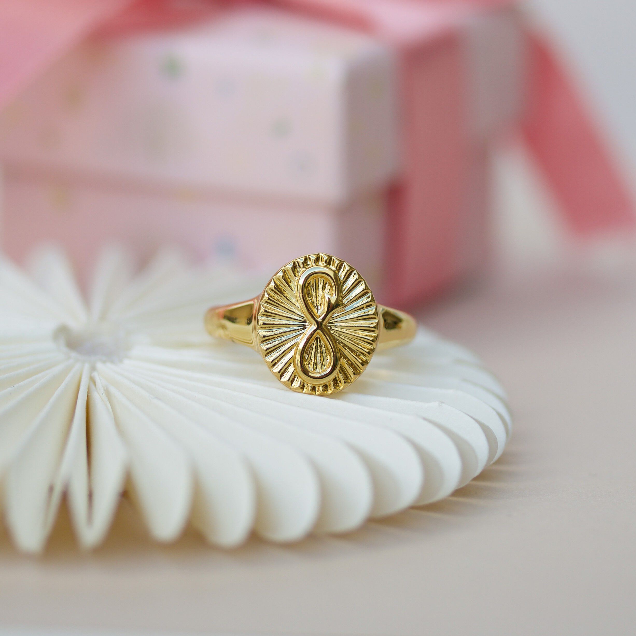 Infinity Signet Ring