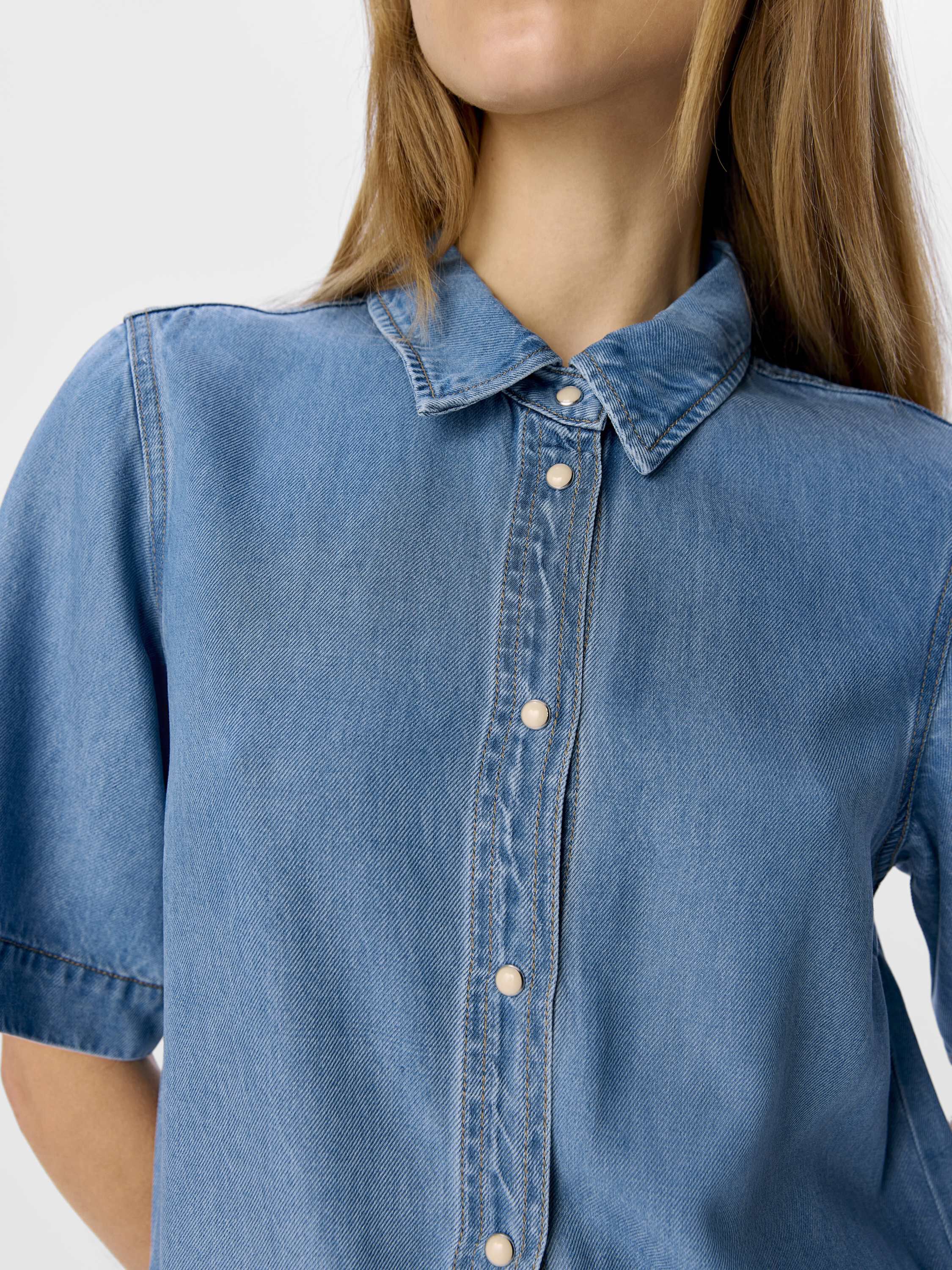 OBJFRAME 2/4 RE DENIM DRESS NOOS