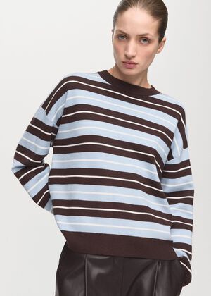 Oversized striped sweater