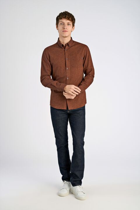 Brushed twill shirt L/S