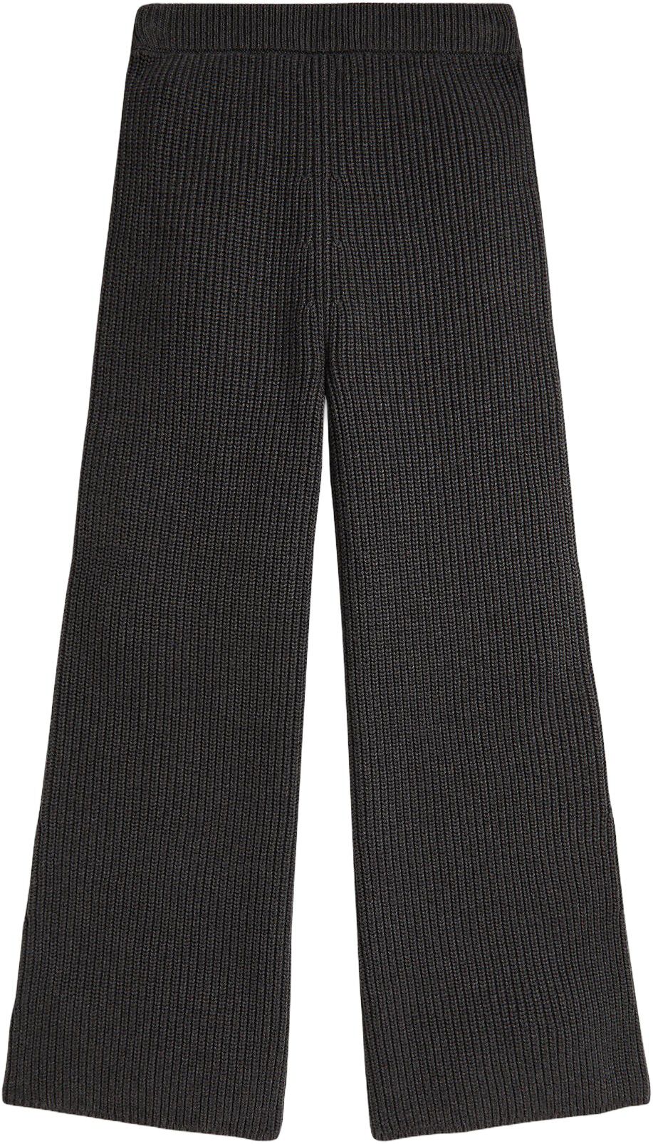 Cotton Wide-Leg Sweater Pant