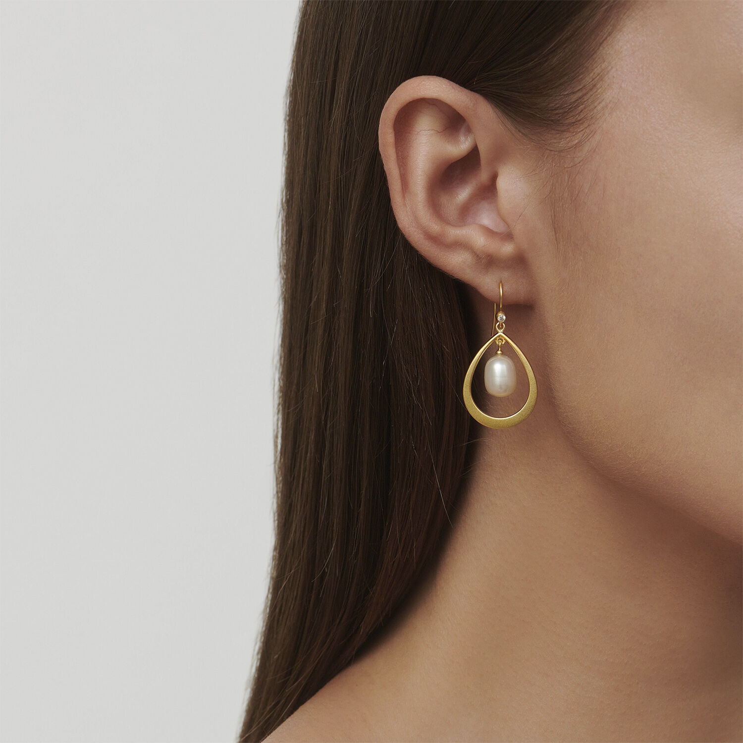 Afrodite droplet earring - Gold