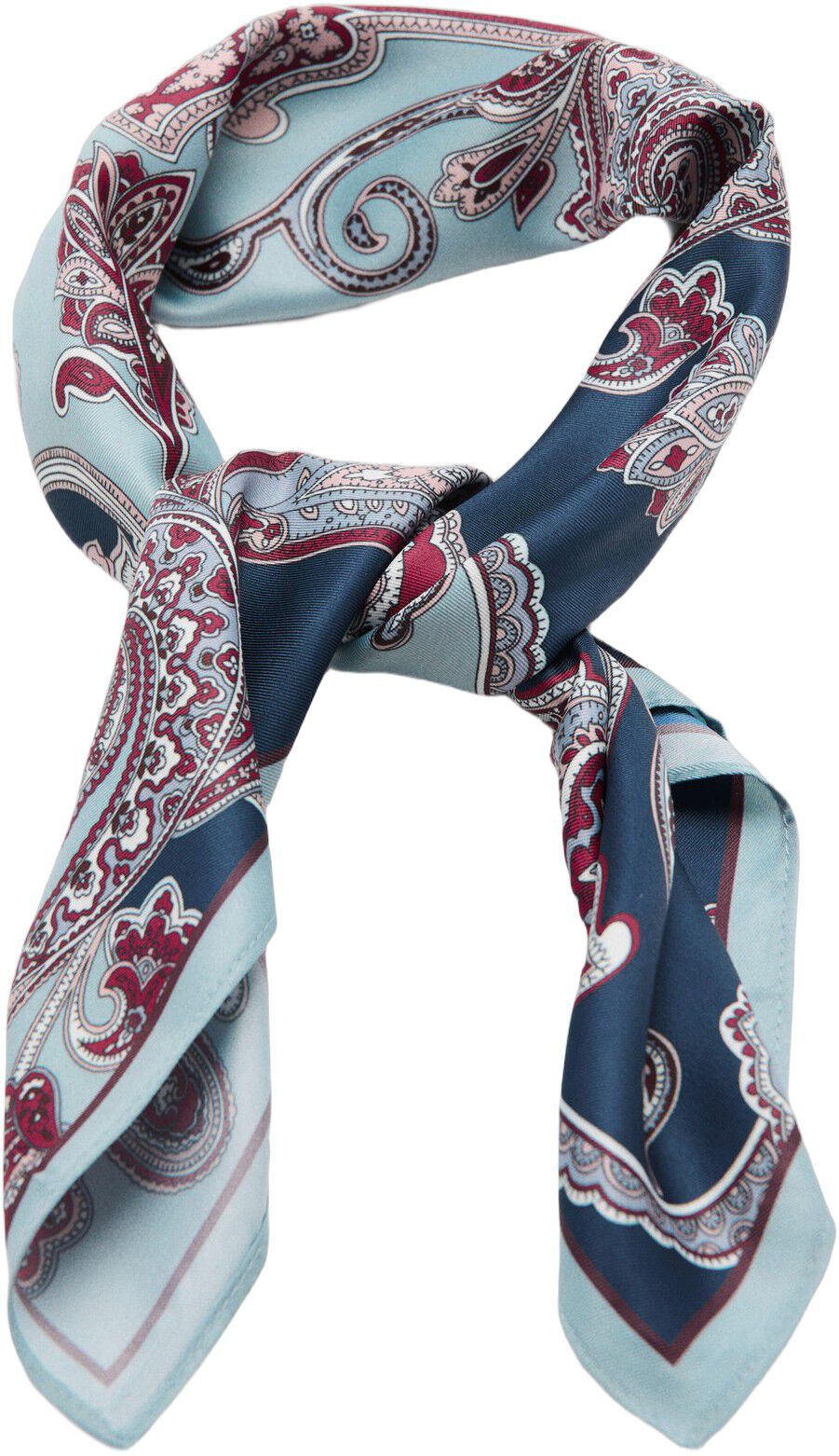 Paisley satin scarf