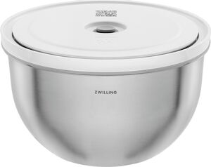Fresh & Save BOWLS Vakuumskål L / 26 cm, Rostfritt stål, Silver