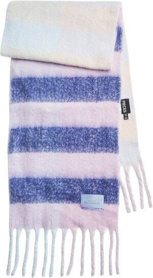 PCNINA LONG SCARF W. PATCH BC
