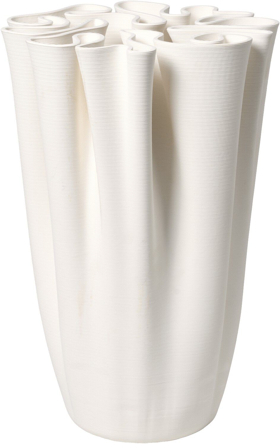 Dedali Floor Vase - H50 - Off-white