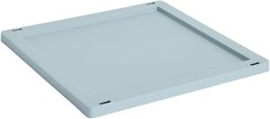 HAY Colour Crate Lid Plastic-Medium Square / Cube-Dusty blue