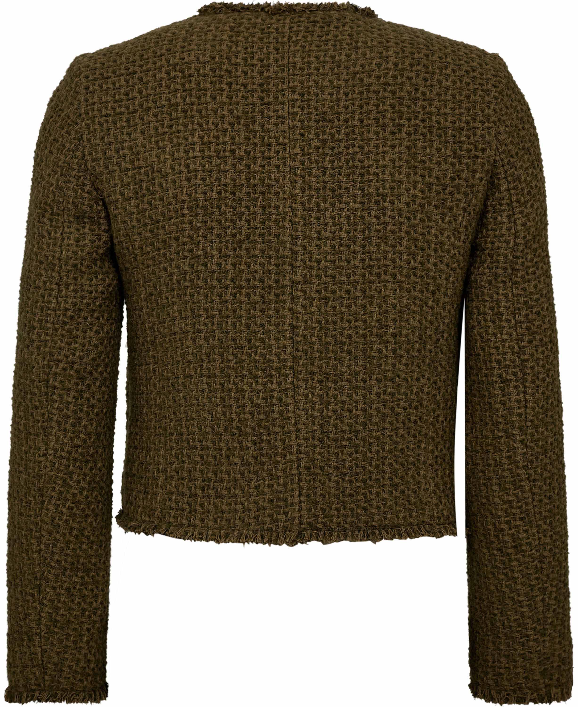 Tweed jacket with jewel buttons