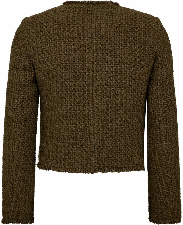 Tweed jacket with jewel buttons