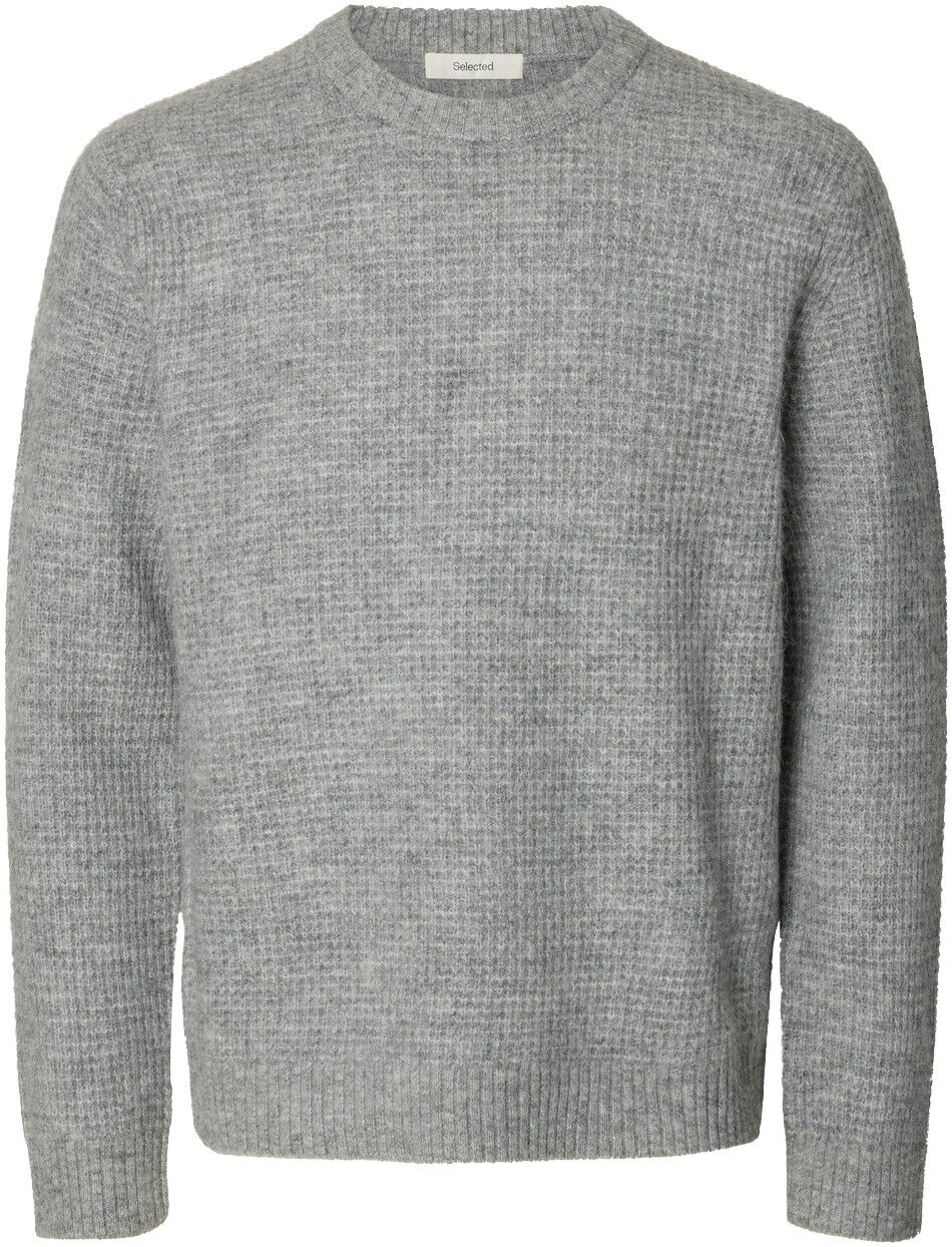 Slmrai Ls Knit Waffle Crew Neck