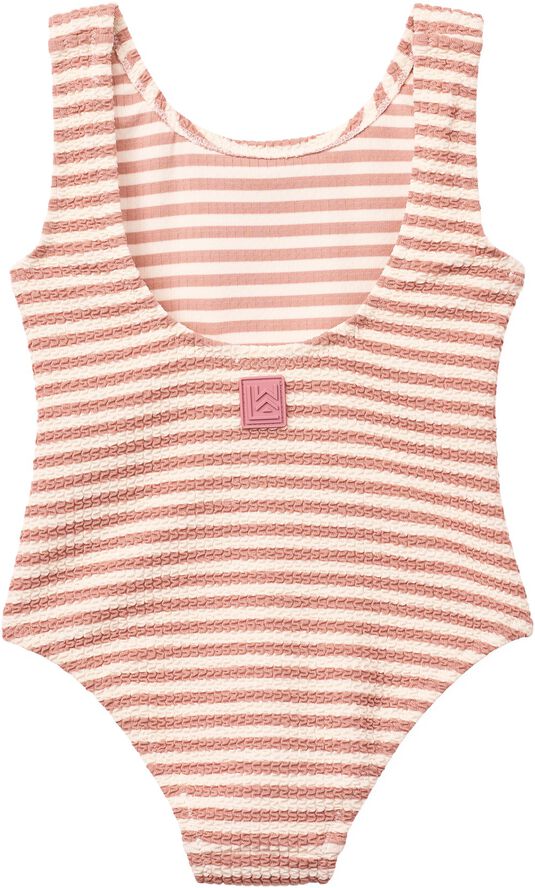 Bianco Stripe Swimsuit Coral blush