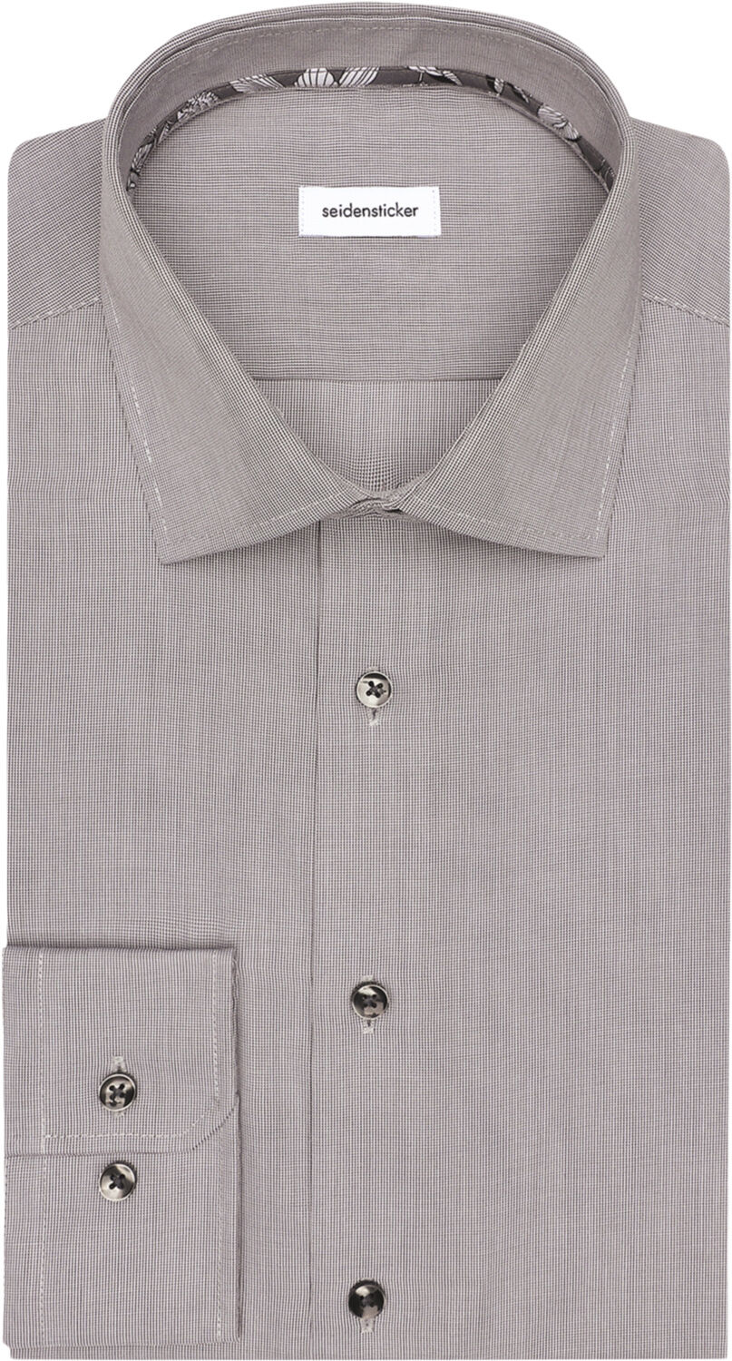 Business Shirt Slim Long sleeve Kent-Collar Uni