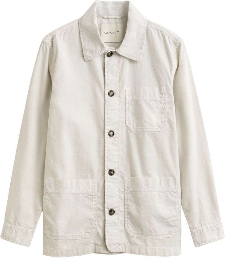 REG COTTON / LINEN OVERSHIRT